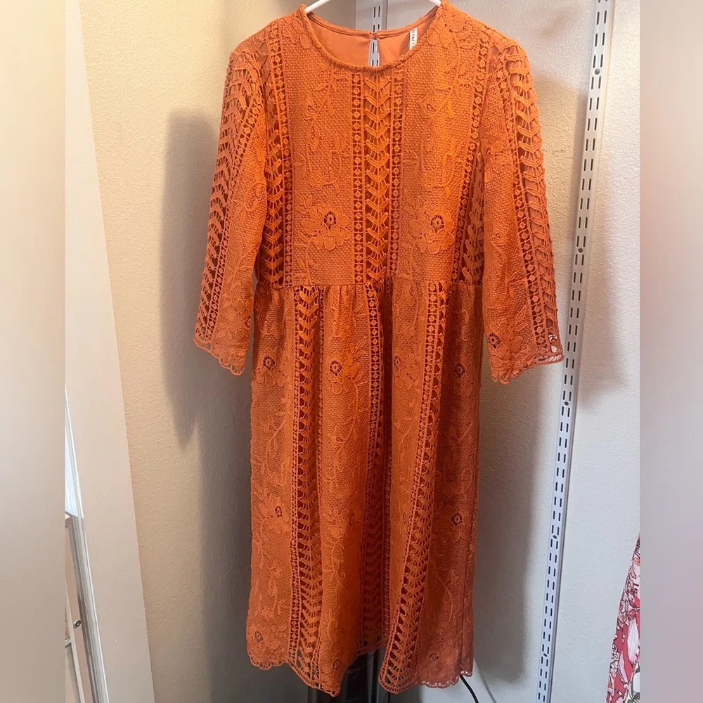 ORANGE LACE COWGIRL DRESS JOURNEY FIVE - Picture 2 of 7
